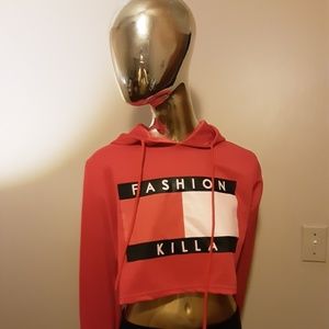 Long sleeve crop top